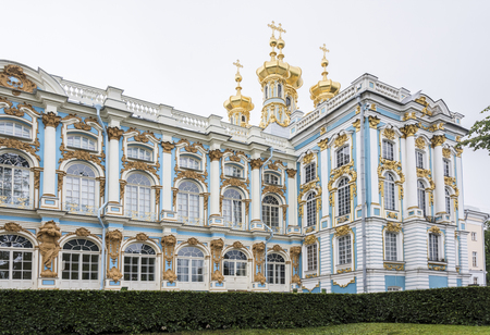 Tsarskoye Selo in the rain, Saint-Petersburgのeditorial素材