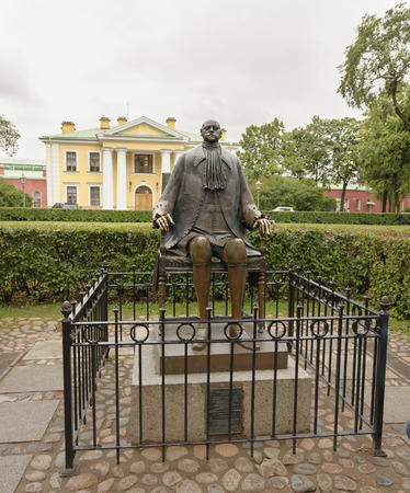 Monument to the Russian Emperor Peter 1 in the Peter and Paul Fortress in St. Petersburgのeditorial素材