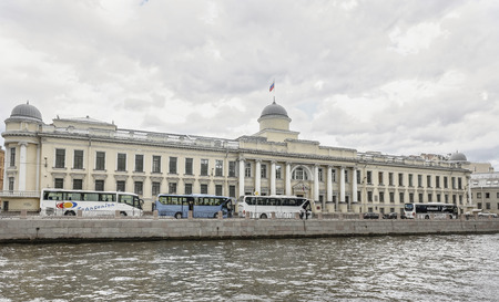 RUSSIA; SAINT-PETERSBURG - JULY 5 - View of the canal on July 5; 2015 in St. Petersburgのeditorial素材