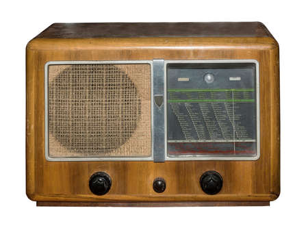 German tube radio, 1939.Is isolated on the whiteのeditorial素材