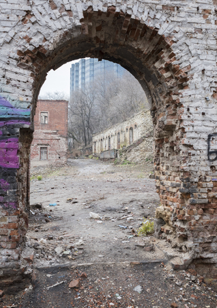 Abandoned warehouses (Paramonovskie) in Rostov-on-Don (1883)のeditorial素材