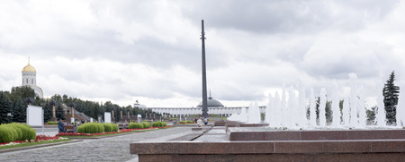 Moscow, Russia -September 04,2016: Citizens walk on Victory Squareのeditorial素材