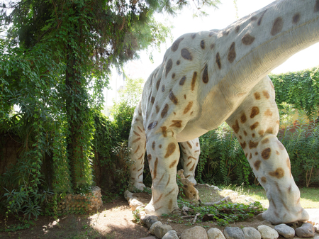   Kemer;Turkey- September 06; 2017: Phuwiangosaurus- Early Cretaceous /120 million years ago.Weight: 50 tons. In the Dinoparkのeditorial素材