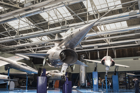 Le Bourget, Paris, France- May 04,2017: North 1500.02 Griffon 02(1957) in the Museum of Astronautics and Aviation Le Bourgetのeditorial素材