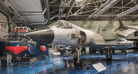 Le Bourget, Paris, France- May 04,2017: Dassault Mirage III.5 (1965) in the Museum of Astronautics...