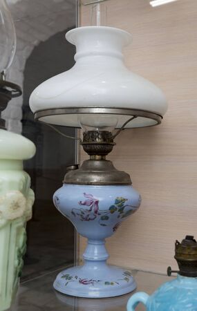 Kerosene lamp from the Ataman Cossack house, 19th centuryの写真素材