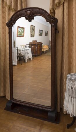 Mirror in a rich Ataman house. 19 centuryの写真素材