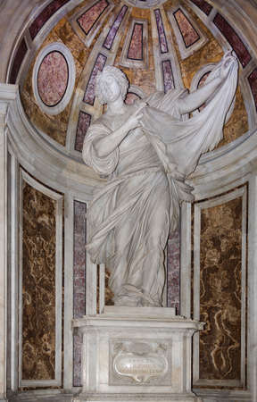 The shrine of Saint Veronica in the Basilica di San Pietroのeditorial素材