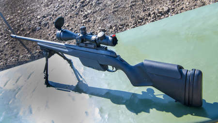 7.62 mm sniper rifle Mannlicher.のeditorial素材