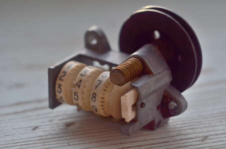 Photo of counter from an old tape recorder made in USSRの写真素材