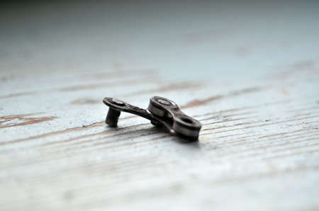 Photo of used bike chain link