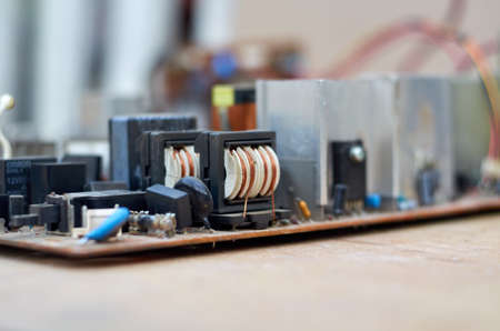 Photo of TVelectronic circuit boardの写真素材
