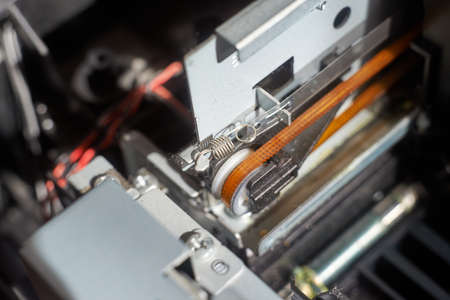 The printer is disassembled. Repair of the printer.の写真素材