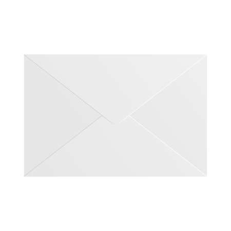 White realistic  envelope isolated on white backgroundのイラスト素材