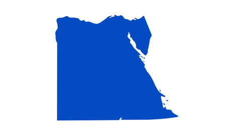 vector illustration of Egypt mapのイラスト素材