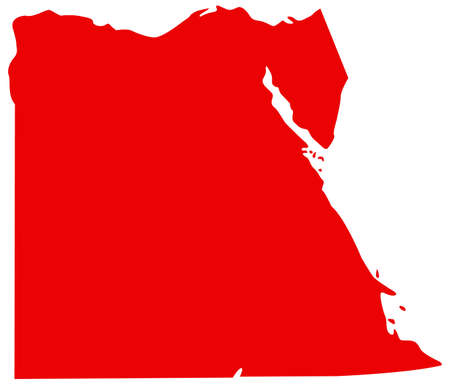 vector illustration of Egypt mapのイラスト素材