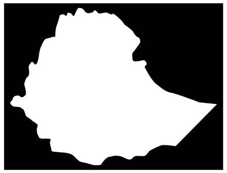 vector illustration of Ethiopia mapのイラスト素材