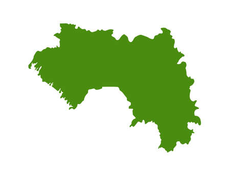 vector illustration of Guinea mapのイラスト素材