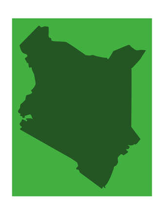 vector illustration of Kenya mapのイラスト素材