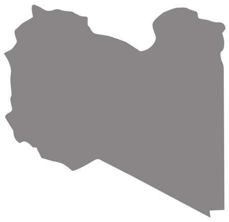 vector illustration of Libya mapのイラスト素材