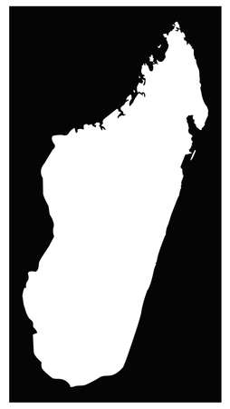 vector illustration of Madagascar mapのイラスト素材