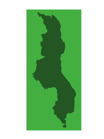 vector illustration of Malawi mapのイラスト素材