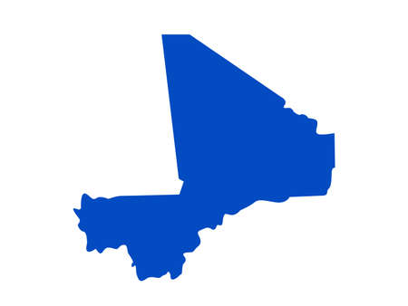 vector illustration of Mali mapのイラスト素材
