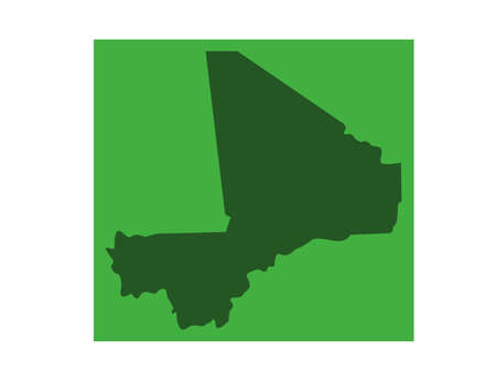 vector illustration of Mali mapのイラスト素材