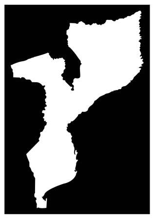 vector illustration of Mozambique mapのイラスト素材