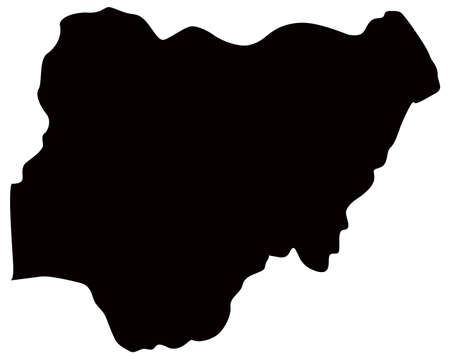 vector illustration of Nigeria mapのイラスト素材