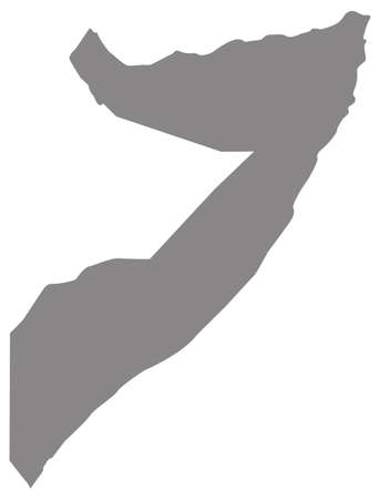 vector illustration of Somalia mapのイラスト素材