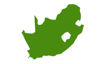 vector illustration of South Africa mapのイラスト素材