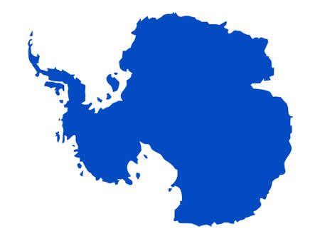 vector illustration of Antarctica mapのイラスト素材