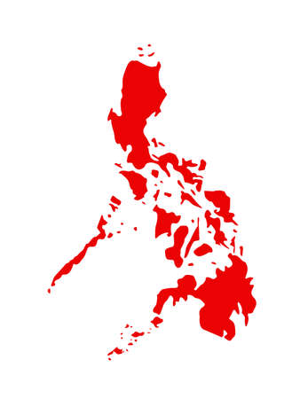vector illustration of Philippines mapのイラスト素材