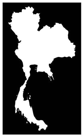 vector illustration of Thailand mapのイラスト素材