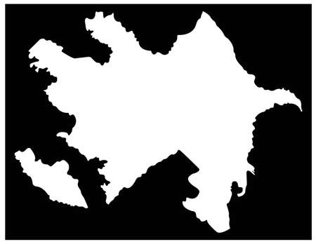 vector illustration of  Azerbaijan mapのイラスト素材