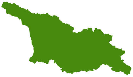 vector illustration of  Georgia (country) mapのイラスト素材