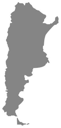 vector illustration of Argentina mapのイラスト素材