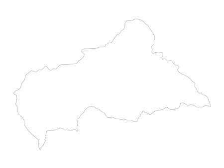 vector illustration of Central African Republic mapのイラスト素材