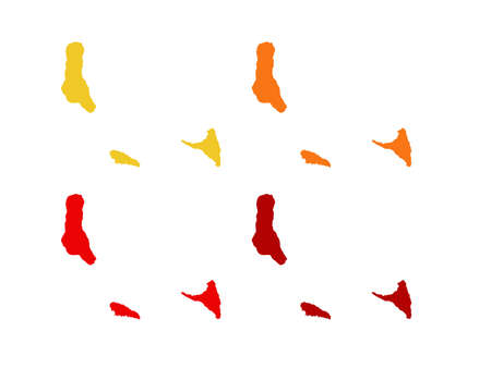 vector illustration of Comoros mapのイラスト素材
