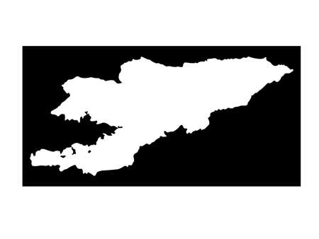vector illustration of Kyrgyzstan mapのイラスト素材