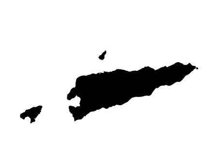 vector illustration of East Timor mapのイラスト素材