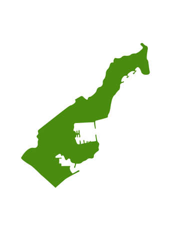 vector illustration of Monaco map, city-stateのイラスト素材