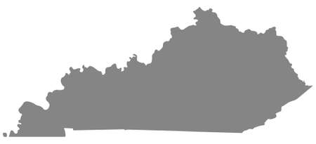 vector illustration of map of Kentucky - U.S. stateのイラスト素材