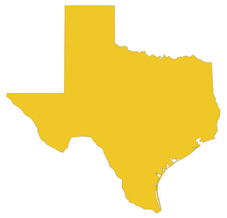 vector illustration of map of Texas - U.S. stateのイラスト素材