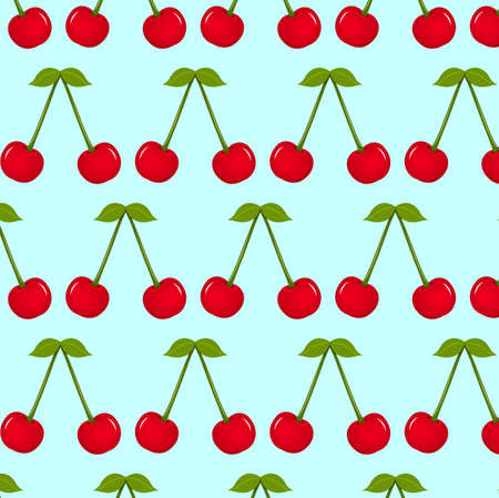 vector illustration of cherry patternのイラスト素材