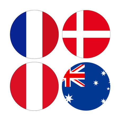 illustration of World countries flagsのイラスト素材