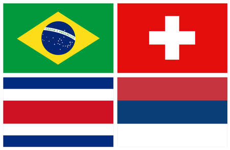 illustration of World countries flagsのイラスト素材