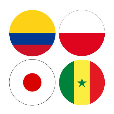 illustration of World countries flagsのイラスト素材