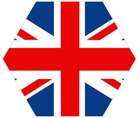 vector illustration of United Kingdom flagのイラスト素材